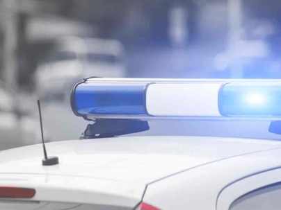 Lights on top of a Police Car